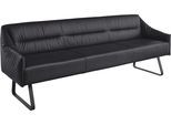 Essbank MUSTERRING "JustB SP500", blau (night blau), B:262cm H:86cm T:70cm, Sitzbänke, Essbank, Metallkufe schwarz, verschiedene Farben, Breite 220 oder 250 cm