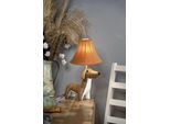 LED Tischleuchte "Waldi der Dackel", braun (braun und weiß), 1, H: 26cm, 1 Stk., HAPPY LAMPS FOR SMILING EYES, Leuchten, Hochwertig, Einzigartig, Tiermotiv, LED Tischleuchte
