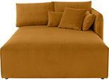 Ottomane OTTO HOME "Nöre", gelb (curry), B:138cm H:86cm T:168cm, 92% Polyester, 8% Polyamid, Sofas, Ottomane, Lounge-Modul - zum eigenen Zusammenstellen, Breite 138cm, Tiefe 168cm