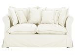 2-Sitzer HOME AFFAIRE "Luise", beige, B:164cm H:93cm T:100cm, Webstoff (50% Baumwolle, 50% Polyester), Sofas, 2-Sitzer, in Hussenoptik, ohne Bettfunktion