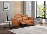 2-Sitzer OTTO HOME "Lund, mit Relaxfunktion und Kopfteilverstellung", braun (cognac), B:160cm H:97cm T:100cm, Echtleder 100% Echtleder;Kunstleder 100% Polyurethan, Sofas, 2-Sitzer, manuell od. elektrisch (m.USB-C), Echtleder, Kunstleder, Webstoff
