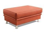 Hocker SIT & MORE "Mailand, B: 102 cm", orange (terrakotta), B:102cm H:45cm T:69cm, Luxus-Kunstleder;Kunstleder Softlux;NaturLEDER (echtes Rindleder)/Korpus passendes Kunstleder Softlux;Luxus-Microfaser Altara Nubuck (100% Polyester), Hocker, Hocker, individuell zu kombinieren