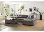 Ecksofa HOME AFFAIRE "Avesa L-Form", braun (schlamm), B:300cm H:80cm T:172cm, 100% Polyester, Sofas, Ecksofa, Wahlweise mit Armteilvertsellung und Bettfunktion, B/T/H: 300/172/80cm