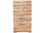 Schubkastenkommode WIMEX "Easy", braun (plankeneichefarben), B:49cm H:102cm T:41cm, Sideboards, Schubkastenkommode, mit 5 Schubladen