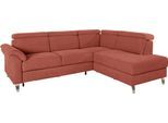 Ecksofa SIT & MORE "Arngast L-Form", orange (terra), B:245cm H:84cm T:194cm, Sofas, Ecksofa, inklusive Kopfteilverstellung und Federkern