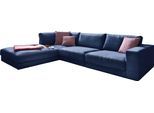 Ecksofa 3C CANDY "Enisa II L-Form", blau (dunkelblau), B:325cm H:86cm T:222cm, Korpus/Basismaterial: 100% Polyester. Sitzfläche: 100% Polyester, Sofas, Ecksofa, bestehend aus Modulen, daher auch individuell aufstellbarbar