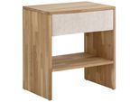 Nachttisch OTTO HOME "Callum", beige (sabbia, natur, natur), B:60cm H:65,5cm T:42cm, 100% Polyester (recycelt), Tische, Nachttisch, passend zur Boxspringbett-Serie Jelle