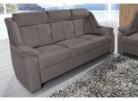 3-Sitzer SIT & MORE "Basel", grau, B:190cm H:98cm T:95cm, Altara Nubuck, Luxus-Microfaser (100% Polyester);PRIMABELLE-Microfaser, Luxus-Microfaser (100% Polyester);SOFTLUX-Kunstleder;NaturLEDER (echtes Rindsleder), Sofas, 3-Sitzer