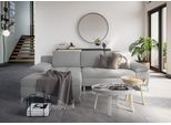 Ecksofa SIT & MORE "Latigo L-Form", silber, B:270cm T:163cm, Sofas, Ecksofa, mit Recamiere, wahlweise mit Bettfunktion und Bettkasten