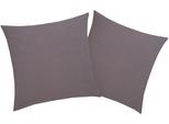 Kissenbezüge OTTO HOME "Cremona2", grau (anthrazit), B:80cm L:80cm, Jersey, Obermaterial: 100% Baumwolle, Kissenbezüge, Kissenbezüge, Kissenbezug in diversen Größen, STANDARD 100 by OEKO-TEX zertifiziert
