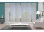 Schiebegardine VISION S "6ER SET ROM" Gr. 1, grau, B:60cm H:260cm, Polyester, Gardinen, Schiebegardine, HxB: 260x60, Schiebevorhang 6er Set Uni