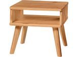 Nachtkonsole HASENA "Stand", braun, B:48cm H:42cm T:38cm, Massivholz, Sideboards, Nachtkonsole