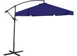 Ampelschirm GARDEN PLEASURE, blau, Bezug: 100% Polyester, Standschirme, Ampelschirm, Ø 300 cm, Bblau
