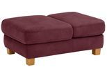 Polsterhocker HOME AFFAIRE "Dundee", rot (bordeaux), B:75cm H:46cm T:109cm, Luxus-Microfaser Florence (100% Polyester), Hocker, Polsterhocker, mit Klappfunktion - wie ein Sessel nutzbar