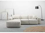 Ecksofa HOME AFFAIRE "Glimminge L-Form auch in Breitcord, Feincord + Easy care-Bezug", silber, B:264cm H:71cm T:191cm, 100% Polyester, Sofas, Ecksofa, Breite 264, Zierkissen