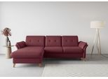 Ecksofa SIT & MORE "Göteborg", rot (bordeaux), B:268cm H:90cm T:176cm, Sofas, Ecksofa, Sitztiefenverstellung und Federkern, wahlweise mit Bettfunktion