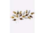Wanddekoobjekt HEINE HOME, goldfarben, braun, B:122cm H:60cm T:4,5cm, Wanddekoobjekte, Wanddekoobjekt