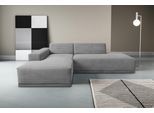 Ecksofa WERK2 "Apollo, hoher Sitzkomfort, aktuelles Design, Breite 264cm, L-Form", grau, B:264cm H:70cm T:188cm, 90% Polyester, 10% Nylon, Sofas, Ecksofa, Puristisches Design mit maximalem Komfort