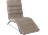 Relaxliege W.SCHILLIG "daily dreams", braun (stone z59), B:65cm H:91cm T:170cm, Longlife Xtra-Leder Z59: Glattleder mit modischer Prägung. Hautstärke 0, 9 - 1, 1 mm;Longlife Xtra-Leder Z69: Das feinnarbige, gedeckte Softleder Z69 besticht durch seine außergewöhnliche Weichheit im trendigen »Vintage-Look«, Hautstärke 0, 9 - 1, 1 mm;Stoff S37 (100% Polyester), Sofas, Relaxliege, Funktionsliege wahlw