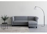 Ecksofa DOREL HOME "Felix II, L-Form, Schlafsofa 241cm (Liegefl. 108/195 cm)", grau, B:241cm H:83cm T:154cm, Sofas, Ecksofa, verstellb. Rückenlehne, Recamiere wechselbar, Cord
