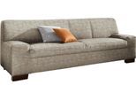 2-Sitzer DOMO COLLECTION "Norma, zeitlos, kubisch und elegant, komfortabel, flache Armlehnen", beige, B:192cm H:74cm T:85cm, Sofas, 2-Sitzer