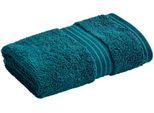 Waschlappen CHRISTY "SUPREME", blau (kingfisher), B:33cm L:33cm, Walkfrottier, Waschlappen, Waschlappen, Premium-Waschlappen in Luxusqualität, 650g/m², 33x33cm, 6er Set