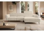 Ecksofa WERK2 "Alisson, mit elektrischer Sitztiefenverstellung, L-Form, Breite 277 cm", beige (natur), B:277cm H:76cm T:174cm, 90% Polyester, 10% Nylon, Sofas, Ecksofa, Alisson – flexibler Komfort mit modernem Design und smarten Details.