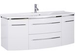 Waschtisch SAPHIR "3040", weiß (weiß, weiß), B:122cm H:90cm T:48cm, Waschtische, Waschtisch, Breite 122 cm