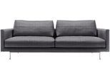 3-Sitzer "CR.414, Designsofa, edles Sofa, Loungesofa, Ledersofa, klares Design", schwarz (anthr, swgr), B:200cm H:91cm T:106cm, CREATION BY ROLF BENZ, Sofas, 3-Sitzer, aus Leder oder Chenille, erstklassiger Sitzkomfort, legere Polsterung