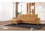 Ecksofa SIT & MORE "Astoria L-Form", gelb (dijon), B:260cm H:91cm T:175cm, 100% Polyester, Sofas, Ecksofa, wahlweise mit motorischer Relaxfunktion