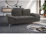 2-Sitzer SIT & MORE "Latigo", grau (hellgrau), B:191cm T:90cm, Sofas, 2-Sitzer, mit hochwertigen Metallfüßen