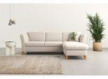 Ecksofa HOME AFFAIRE "Trelleborg L-Form", grau (elephant), B:249cm H:86cm T:162cm, 100% Polyester, Sofas, Ecksofa, Federkern-Polsterung, wahlweise mit Bettfunktion und Bettkasten
