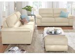 Polstergarnitur CALIA ITALIA "Gaia, hochwertige Garnitur aus 2-Sitzer & 3-Sitzer im edlen Design", beige (nata), Luxus-Microfaser GINEVRA, Luxus-Microfaser Ginevra (100% Polyester), Sitzmöbel-Sets, Polstergarnitur, aus pflegeleichtem Luxus-Microfaser Ginevra Hydro Care