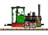 Dampflokomotive LGB "LGB Feldbahnlokomotive - L24141", grün (grün, schwarz), Modelleisenbahn-Fahrzeuge, KinderB:12cm H:16cm L:21cm, Kunststoff, Metall, Dampflokomotive, Made in Europe, B:12cm H:16cm L:21cm