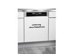 BAUKNECHT teilintegrierbarer Geschirrspüler "BBO 3O539 PLGT", Energieeffizienz: B, silber (silberfarben), B:59,8cm H:82cm T:55,5cm, Geschirrspüler, teilintegrierbarer Geschirrspüler