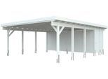 Carport-Geräteraum KIEHN-HOLZ, weiß, Holzwerkstoff, Gerätehäuser, Carport-Geräteraum, nur für Carport KH 330/331, versch. Farben