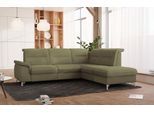 Ecksofa SIT & MORE "Astoria L-Form", grün, B:256cm H:91cm T:225cm, 100% Polyester, Sofas, Ecksofa, wahlweise mit motorischer Relaxfunktion