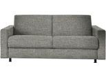 Schlafsofa BALI "Messina", grau, B:195cm H:84cm T:100cm, 100%Polyester, Sofas, Schlafsofa, Dauerschläfer in 140 und 160er Breite. 3 Matratzen zur Auswahl