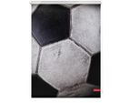 Seitenzugrollo LICHTBLICK ORIGINAL "Rollo Klemmfix, ohne Bohren, blickdicht, Retro Fußball - Schwarz-Weiß", schwarz (schwarz, weiß, weiß), B:70cm H:150cm, Polyester, Rollos, Seitenzugrollo