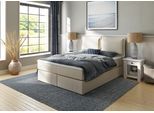 Boxspringbett HOME AFFAIRE "Lysann", beige, B:167cm L:215cm, Komplettbetten, Boxspringbett, 5fach verstellbares Kopfteil, in 4 Breiten, 3 Matratzenarten