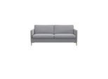2,5-Sitzer FLEXLUX "Fiore, super bequem durch Kaltschaum im Sitz", grau (sophisto gre), B:181cm H:85cm T:92cm, 100% Polyester, Sofas, 2 5-Sitzer, schmale Armlehnen, Füße Alu+ Eiche