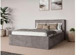 Bett HOME AFFAIRE "Östavall wahlweise mit Matratze und Topper, in zwei Breiten", braun, B:182cm H:103cm L:231cm, 100% Polyester, Betten, Bett, Bettgestell mit Kopfteil und Bettkasten, mit/ohne Matratze (BFK/TFK)