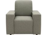 Sessel "LOOKS X Cocktailsessel", grau (steel), H:88cm T:88cm, 100% Polyester, LOOKS BY WOLFGANG JOOP, Sessel, Sessel, passend zum Ecksofa LOOKS X