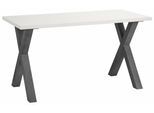 Schreibtisch MÄUSBACHER "Mio", grau (graphit, weiß), B:140cm H:75cm T:70cm, Tische, Schreibtisch