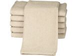 Gästehandtücher ROSS "Sensual 9000", beige (natur, sand), B:30cm L:50cm, Frottier, Obermaterial: 100% Baumwolle, Handtücher, Gästehandtücher, mit Aloe-Vera-Öl veredelt