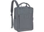 Wickelrucksack LÄSSIG "Green Label, Vividal, anthracite", Baby, Gr. B/H/T: 29cm x 38cm x 14cm, grau (anthrazit), Polyester, Polyurethane, Rucksäcke Wickelrucksack, zum Teil aus recyceltem Material
