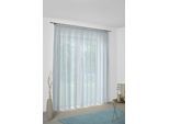 Vorhang WIRTH "Sunday" Gr. 2, blau, B:141cm H:175cm, Jacquard, Baumwolle, Polyester, Gardinen, Vorhang, nach Maß