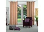 Vorhang WIRTH "Niederau" Gr. 2, rot (apricot), B:132cm H:175cm, Jacquard, Polyacryl, Polyester, Gardinen, Vorhang