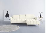 Ecksofa HOME AFFAIRE "Fresh L-Form", weiß, B:281cm H:79cm T:185cm, 98% Polyester 2% Polyamid, Sofas, Ecksofa, Federkern, wahlweise Kopfteilverstellung und motorischer Vorziehsitz