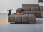 Hockerbank COTTA "Orion", grau (charcoal), B:134cm H:42cm T:70cm, 100% Polyester, Hocker, Hockerbank